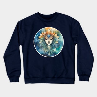 Alien Flower Girl Crewneck Sweatshirt